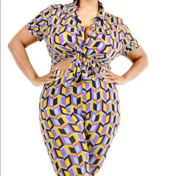 Multicolor Top with Tights Set - Picture 1 of 2